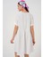 Kadın BDART Astarlı V Yaka Mini Elbise White 12
