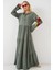 Kadın BDART Viskon Maxi Elbise Green 11