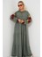 Kadın BDART Viskon Maxi Elbise Green 14