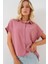Kadın BDART Düğmeli Kapatmalı Bol Poplin Gömlek Pink 7