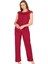 Bordo Penye Pijama Takımı - 1632 1