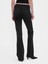 Kadın Siyah Low Rise Flare Jean Pantolon 5