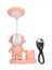 LED Astronot Masa Lambası ve Kalemlik- (Pembe) 4