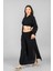 Müslin Kadın Uzun Yırtmaçlı Etek 3