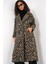 Kadın BDART Oversize Çift Düğmeli Herringbone Palto Kestane Kahvesi 7