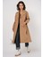 Kadın BDART Çift Düğmeli Uzun Trençkot Deve Kahvesi 6