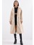 Kadın BDART Oversize Çift Düğmeli Herringbone Palto Natural 8