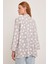Kadın BDART Dokulu Rahat Fit Şal Yaka Kimono Grey 8