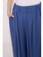 Kadın BDART Geniş Paça Pileli İpli Pantolon Gece Mavisi 8