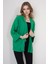 Kadın BDART Dokulu Rahat Fit Şal Yaka Kimono Yeşil 7