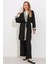 Kadın BDART Pompomlu Desenli Uzun Kimono Siyah 7