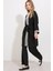 Kadın BDART Pompomlu Desenli Uzun Kimono Siyah 8