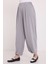Kadın BDART Geniş Paça Pileli İpli Pantolon Gri 7