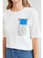 Kadın BDART Baskılı Yuvarlak Yaka Kısa Kollu Tişört Maya Mavisi 8