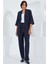Kadın BDART Çizgili Uzun Kimono Pantolon Takımı Lacivert 5