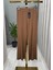 Paçası Üçgen Detaylı Çelik Örme Pantolon Camel 5548 1
