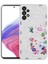 Galaxy A13 4g Kılıf Desenli Sert Silikon Tkdw Mumila Kapak-White Cat 1