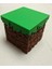 Minecraft Çim Blok Dekor Yeşil 9cm 2