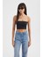 Kadın Askısız Temel Crop Top Black 8