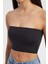Kadın Askısız Temel Crop Top Black 10