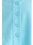 Kadın Düğme Detaylı Cep Gömlek Blue 8