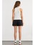 Kadın Mavi Renk Halter Yaka Basic Tank Top White 9