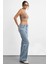 Kadın Askılı Crop Basic Kısa Bluz Brown 6