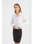 Kadın Kombinli Mini Gömlek Elbise Beyaz 8