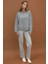 Kadın Bisiklet Yaka Relax Fit Yumuşak Triko Kazak Grey 11