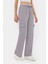 Kadın Elastik Bel Detaylı Yüksek Bel Düz Bacak Pantolon Grey 6