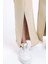 Kadın Yüksek Bel Yarık Jogger Pantolon Natural 10