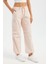 Kadın Orta Bel Fermuarlı Cargo Pantolon Pink 10