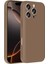 iPhone 16 Pro Max Kılıf Kamera Korumalı Kartlık Hazneli Tkdw Vitra Kapak - Kahverengi 1