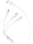 Hoco X25 3in1 USB Şarj ve Data Kablosu 1M-(5775) - SBS1433-1089 4