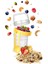 N Go Kaşıklı ve Çatallı 800ML Müsli Kabı, Şık ve Kullanışlı Sarı Renkli 1