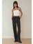 Kadın Askısız Drapeli Crop Top White 12
