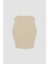 Kadın Basic Crop Top Natural 11
