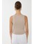 Kadın Basic Crop Top Natural 16
