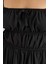 Kadın Bağlamalı Detaylı Pamuk Mini Elbise Black 10
