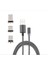Iphone Type-C Android 3 Yuvarlak Başlık Manyetik Şarj USB KABLOSU-(5775) - SBS7926-5439 2