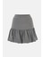 Kadın Balon Mini Etek Gri 9