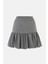 Kadın Balon Mini Etek Gri 11