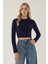 Kadın Temel Örme Üst Blue 6
