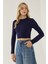 Kadın Temel Örme Üst Blue 7