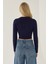 Kadın Temel Örme Üst Blue 9