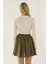 Kadın Volanlı Mini Etek Green 9