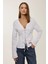 Kadın Lainey Bağcıklı Beyaz Gömlek Tozlu Beyaz 13
