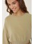 Kadın Kısa Sweatshirt Green 9