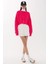 Kadın Oversized Örme Kazak Pink 8