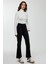 Kadın Flare Fit Jean Siyah 8
